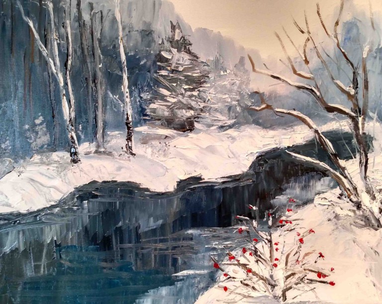 Red Berries in the Snow